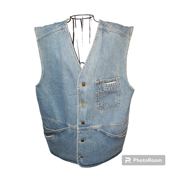 RESULTS Jackets & Blazers - DENIM VEST Unisex New Handcrafted